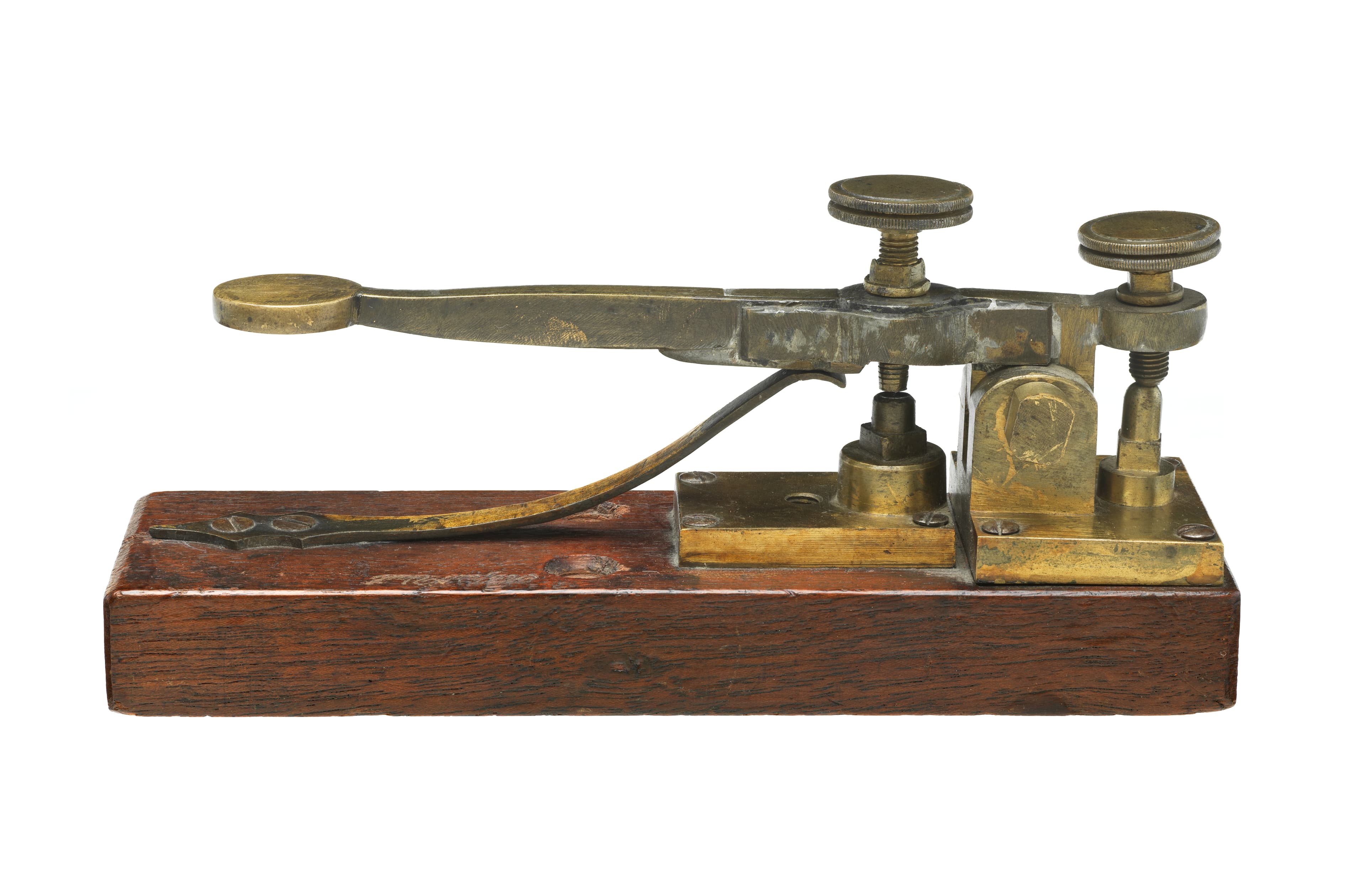 Morse-Vail telegraph key from 1844